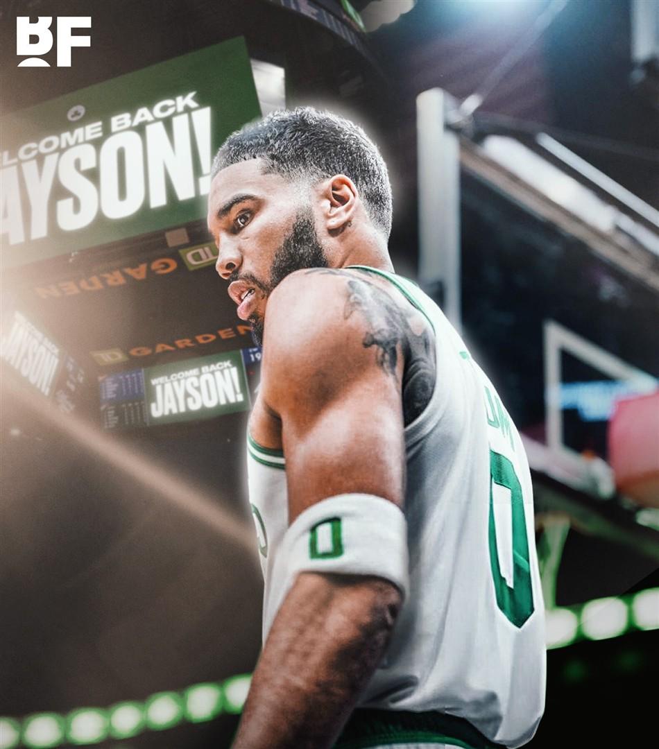 包含塔图姆回归赛场，惊险取胜首场状态亮眼，老鹰观众沸腾！的词条